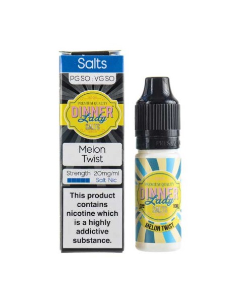 Melon Twist Nic Salt E-Liquid by Dinner Lady