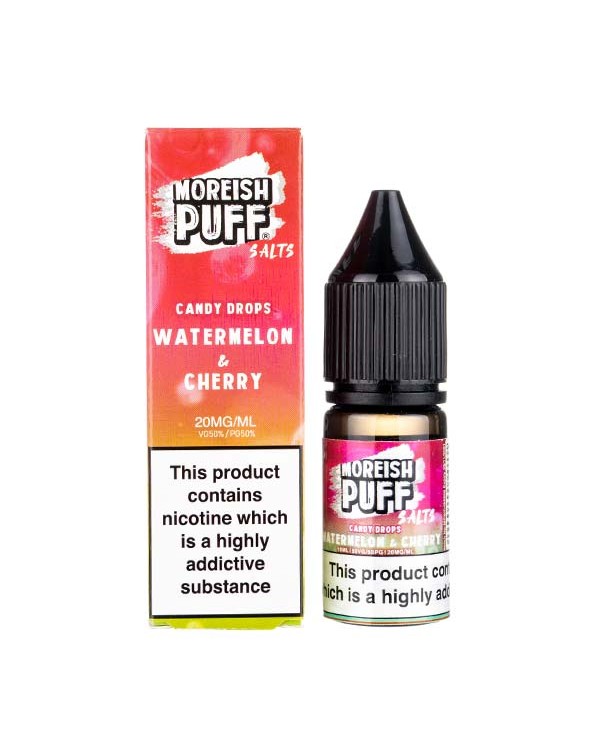 Watermelon & Cherry Candy Nic Salt E-Liquid by Mor...