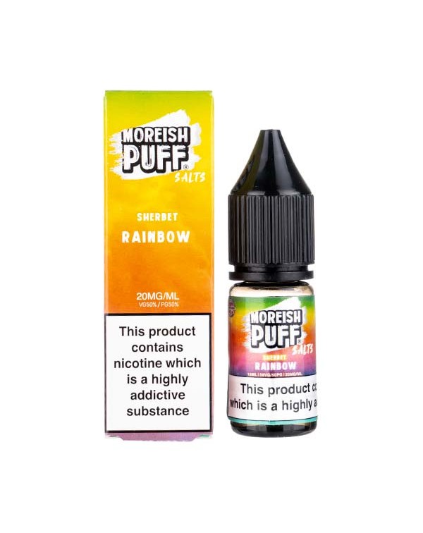 Rainbow Sherbet Nic Salt E-Liquid by Moreish Puff