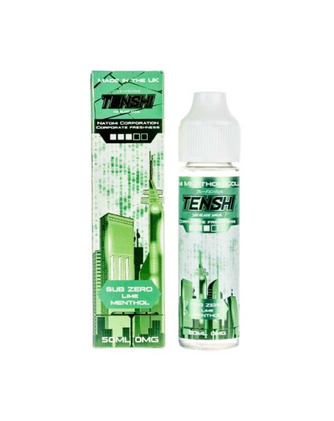 Sub-Zero Lime Menthol Shortfill E-Liquid by Tenshi Vapes
