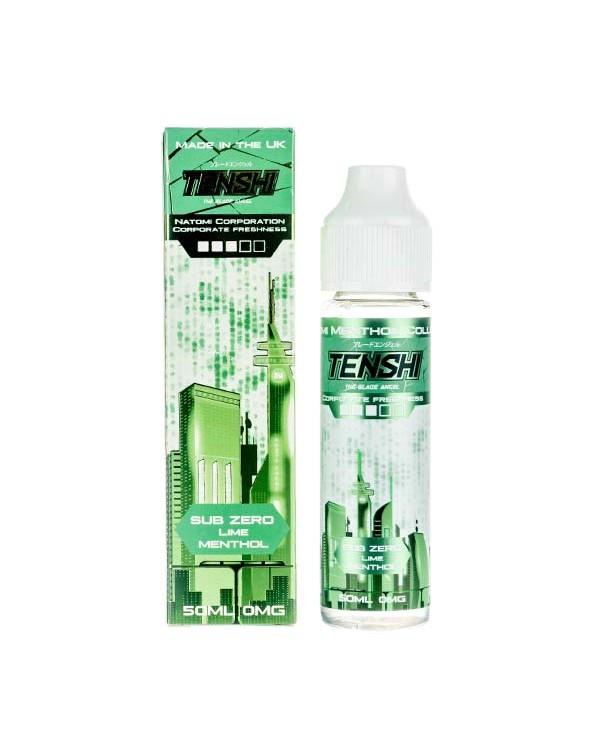 Sub-Zero Lime Menthol Shortfill E-Liquid by Tenshi...