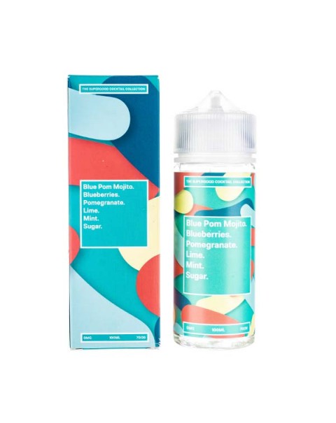 Blue Pom Mojito 100ml Shortfill E-Liquid by Supergood