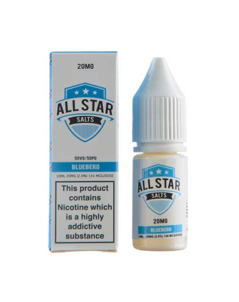 Blueberg Nic Salt E-Liquid by All Star