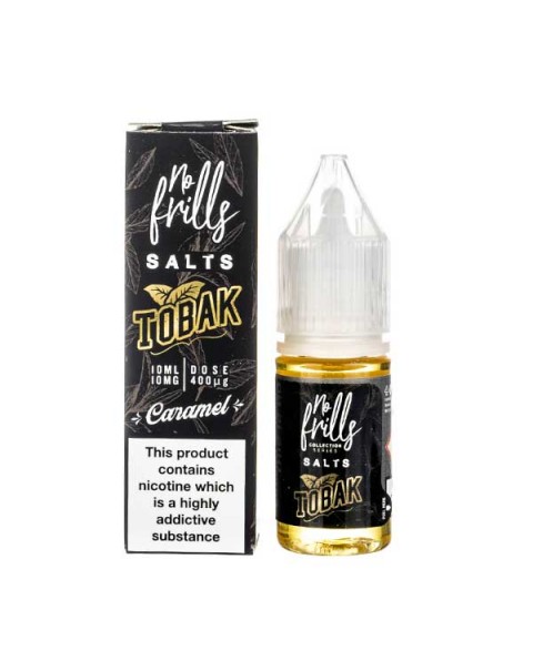 Caramel Tobacco Nic Salt E-Liquid by No Frills