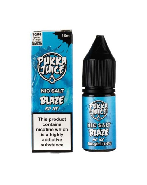 Blaze No Ice Nic Salt E-Liquid by Pukka Juice