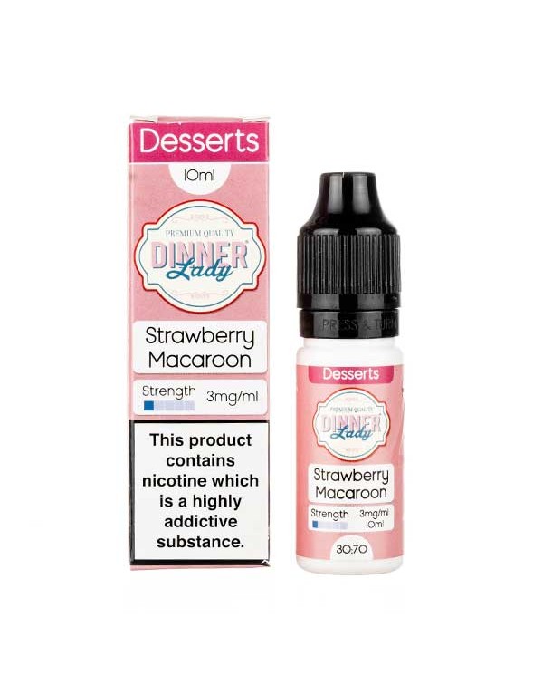 Strawberry Macaroon 70/30 E-Liquid by Dinner Lady