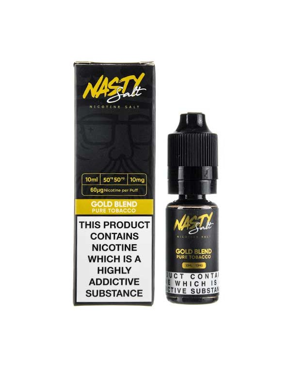 Gold Blend Nic Salt E-Liquid by Nasty Juice