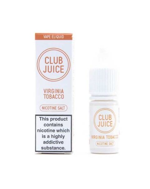 Virginia Tobacco Nic Salt E-Liquid by Club Juice