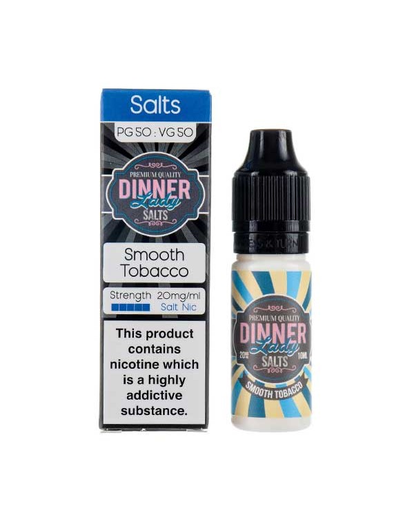 Smooth Tobacco Nic Salt E-Liquid by Dinner Lady