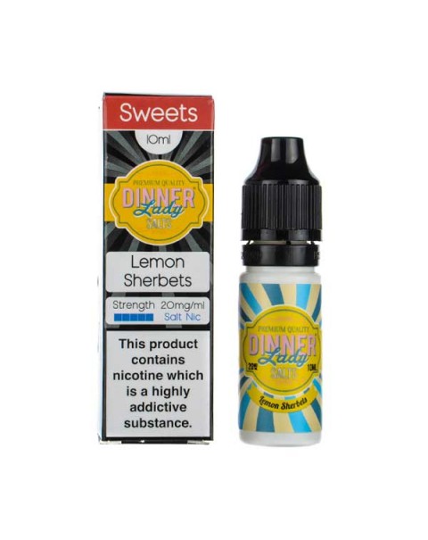 Lemon Sherbets Nic Salt E-Liquid by Dinner Lady