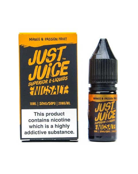 Mango & Passion Fruit Nic Salt E-Liquid by Just Juice