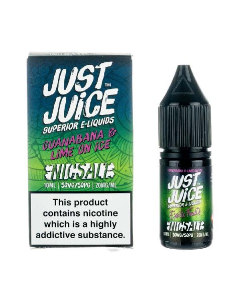 Guanabana & Lime on Ice Nic Salt E-Liquid by Just Juice