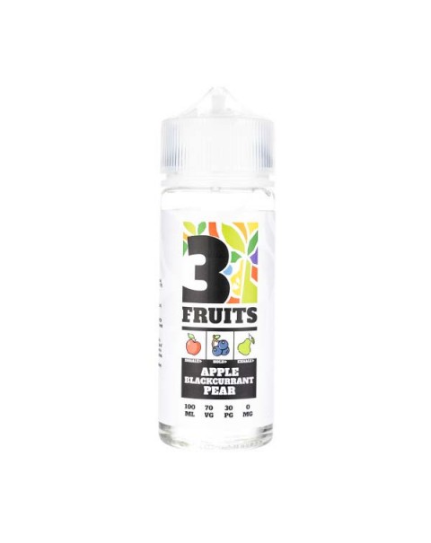 Apple, Blackcurrant, Pear 100ml Shortfill E-Liquid by 3 Fruits