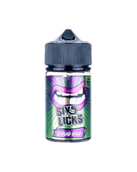 Liquid Gold 50ml Shortfill E-Liquid by Six Licks