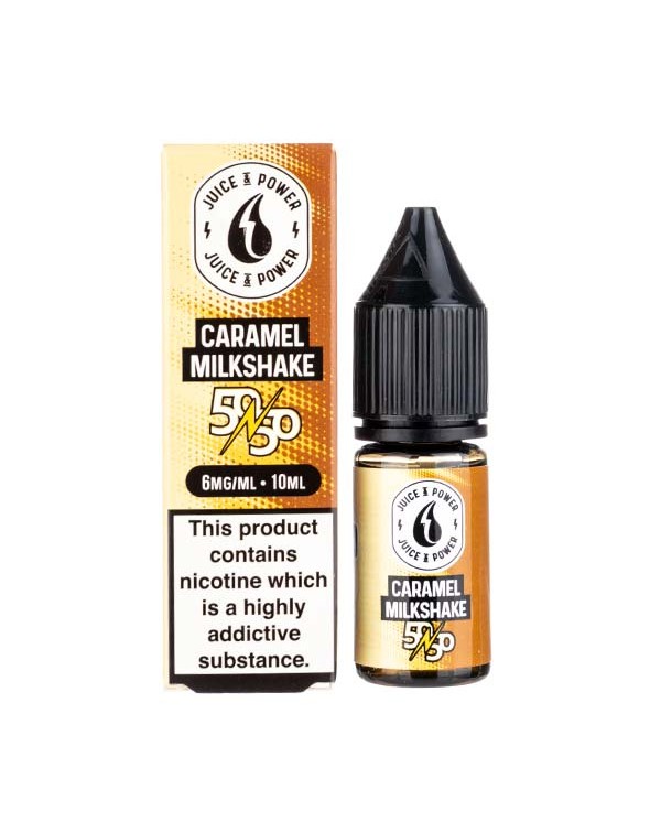 Caramel Milkshake 50/50 E-Liquid by Juice N Power