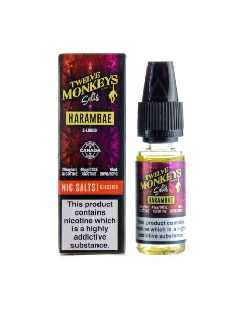 Harambae Nic Salt E-Liquid by Twelve Monkeys