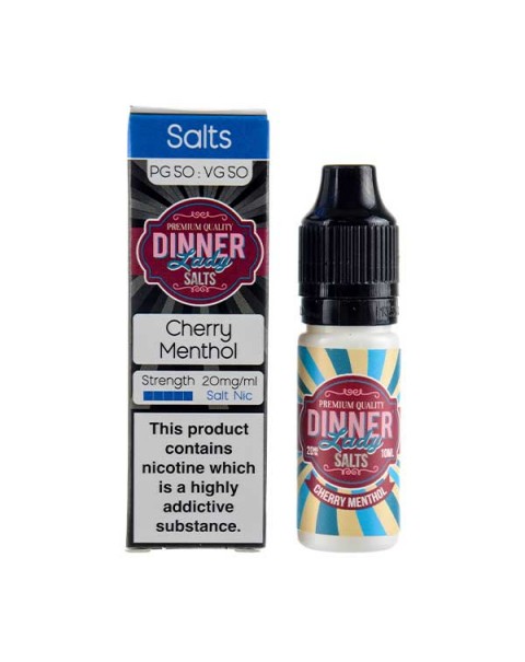 Cherry Menthol Nic Salt E-Liquid by Dinner Lady