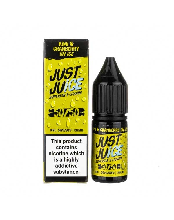 Kiwi & Cranberry on Ice 50/50 E-Liquid by Just Jui...