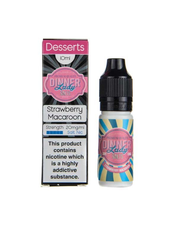 Strawberry Macaroon Nic Salt E-Liquid by Dinner La...