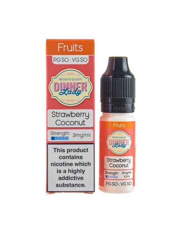 Strawberry Coconut 50/50 E-Liquid by Dinner Lady