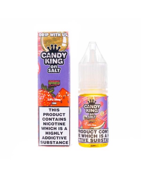 Strawberry Watermelon Bubblegum Nic Salt E-Liquid by Candy King