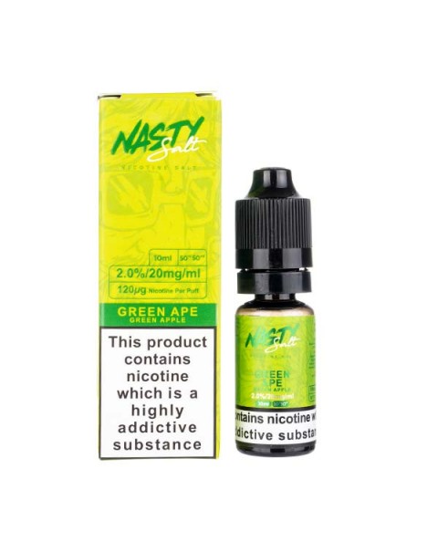 Green Ape Nic Salt E-Liquid by Nasty Juice