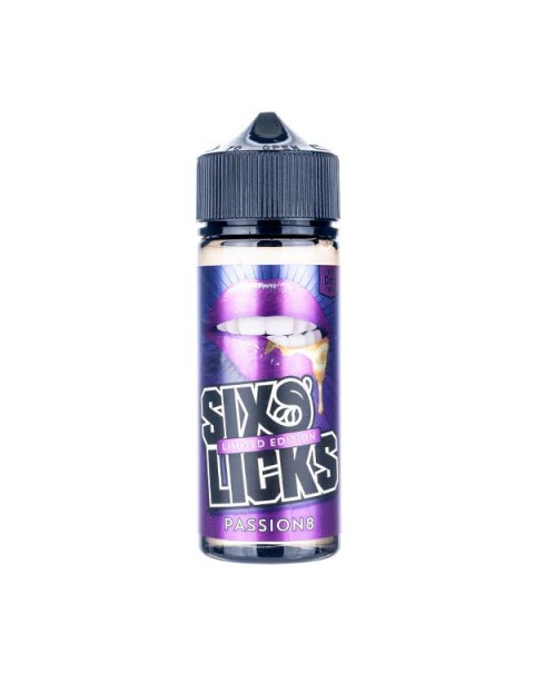 Passion8 100ml Shortfill E-Liquid by Six Licks