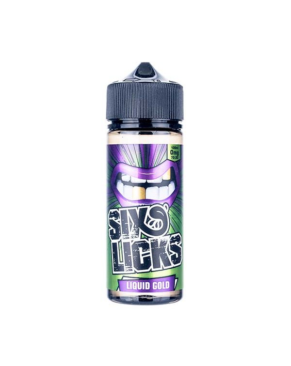 Liquid Gold 100ml Shortfill E-Liquid by Six Licks