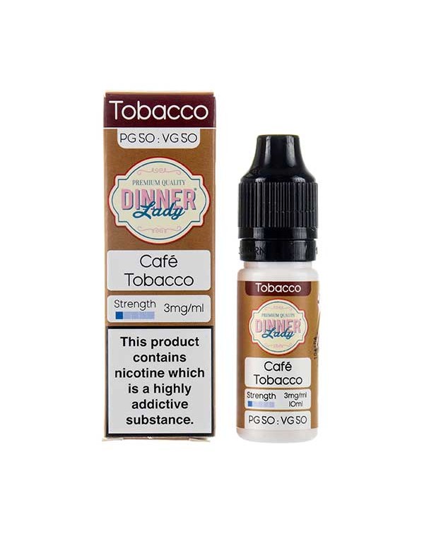Cafe Tobacco 50/50 E-Liquid by Dinner Lady