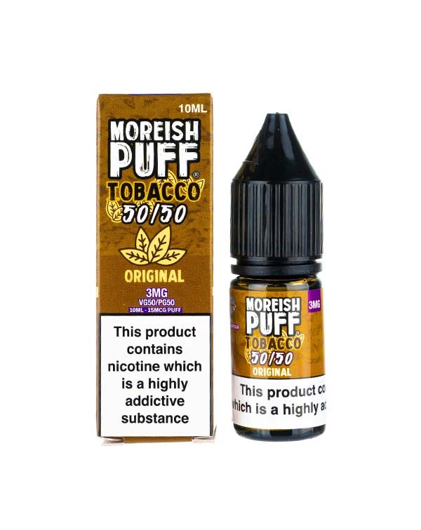 Original Tobacco 50/50 E-Liquid by Moreish Puff