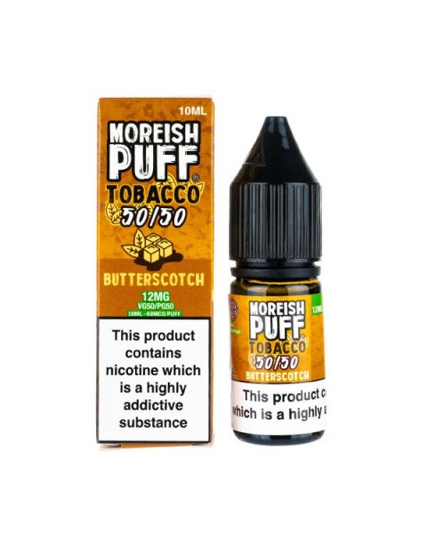 Butterscotch Tobacco 50/50 E-Liquid by Moreish Puff