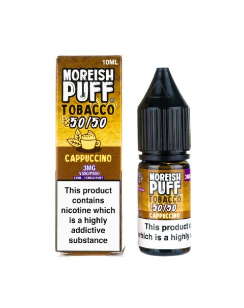 Cappuccino Tobacco 50/50 E-Liquid by Moreish Puff