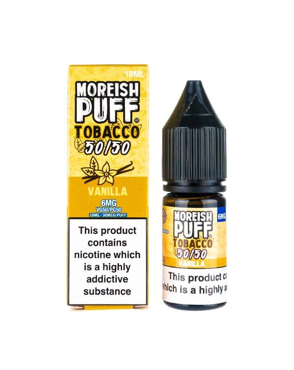 Vanilla Tobacco 50/50 E-Liquid by Moreish Puff