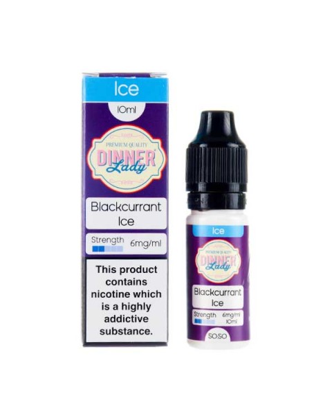 Blackcurrant Ice 50/50 E-Liquid by Dinner Lady