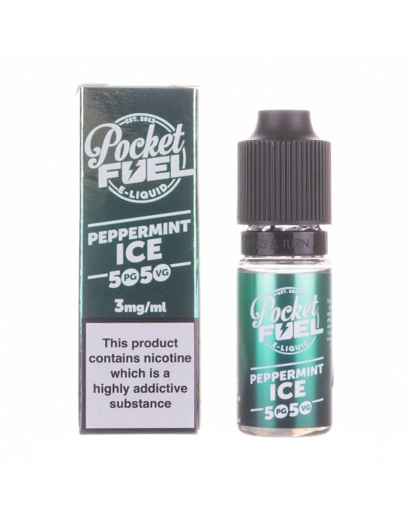 Peppermint Ice 50-50 E-Liquid by Pocket Fuel