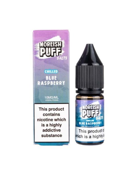 Blue Raspberry Chilled Nic Salt E-Liquid by Moreish Puff