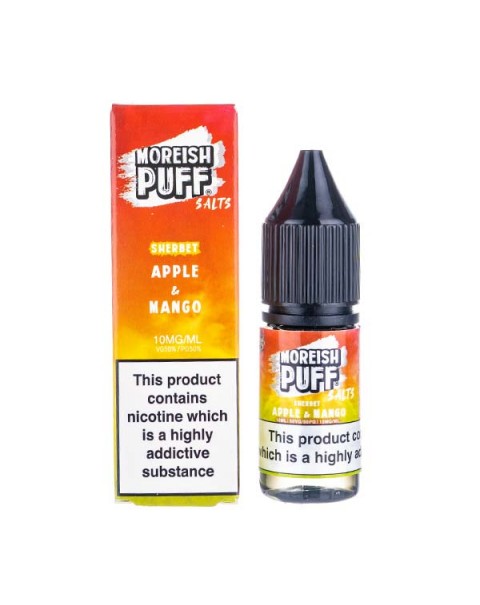 Apple & Mango Sherbet Nic Salt E-Liquid by Moreish Puff