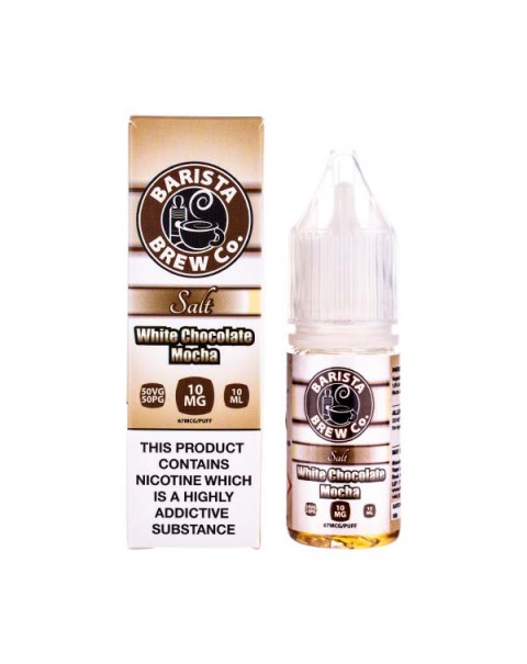 White Chocolate Mocha Nic Salt E-Liquid by Barista Brew