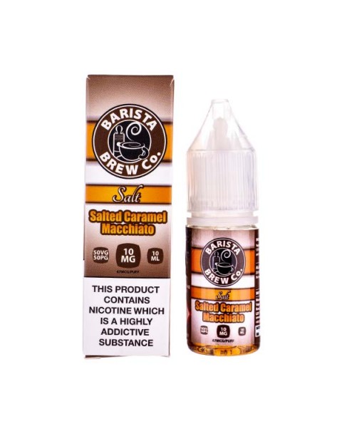 Salted Caramel Macchiato Nic Salt E-Liquid by Barista Brew