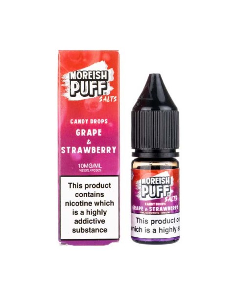 Grape & Strawberry Candy Nic Salt E-Liquid by Moreish Puff