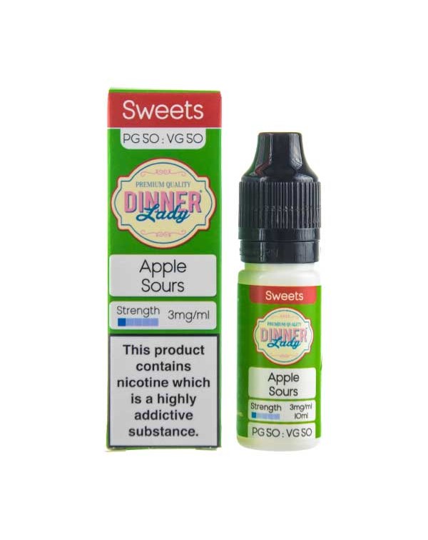 Apple Sours 50/50 E-Liquid by Dinner Lady