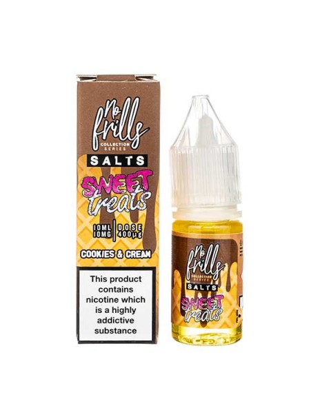 Cookies & Cream Nic Salt E-Liquid by No Frills