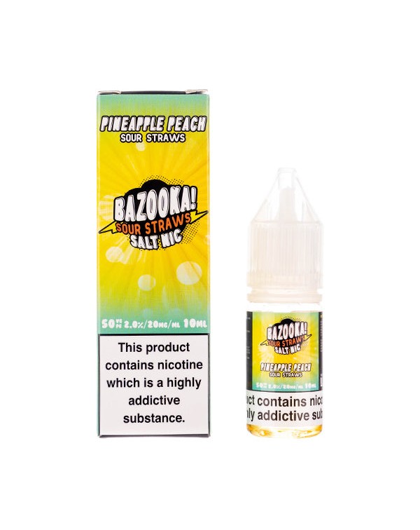Pineapple Peach Sour Nic Salt E-Liquid by Bazooka!