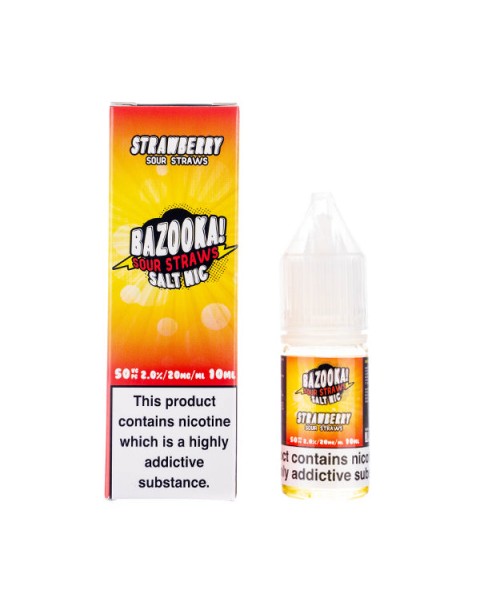 Strawberry Sour Nic Salt E-Liquid by Bazooka!