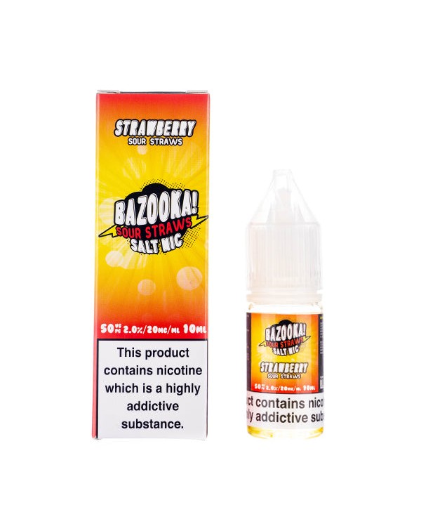 Strawberry Sour Nic Salt E-Liquid by Bazooka!