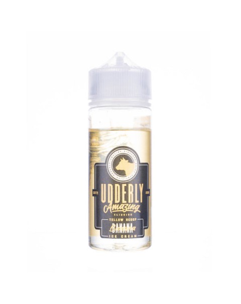 Banana Ice Cream 100ml Shortfill E-Liquid by Udderly Amazing