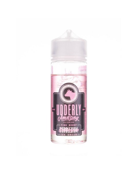 Bubblegum Ice Cream 100ml Shortfill E-Liquid by Udderly Amazing