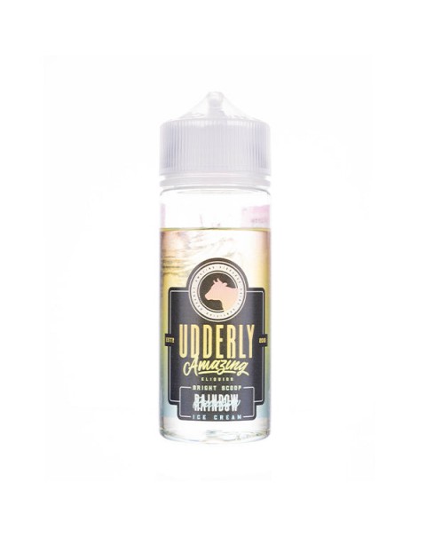 Rainbow Ice Cream 100ml Shortfill E-Liquid by Udderly Amazing