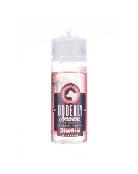 Strawberry Ice Cream 100ml Shortfill E-Liquid by Udderly Amazing