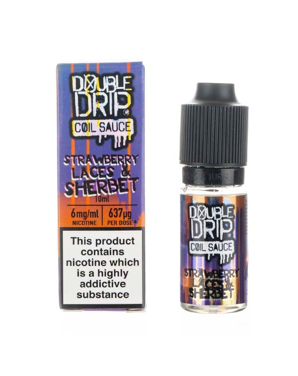 Strawberry Laces & Sherbet E-Liquid by Double Drip